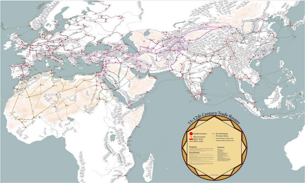 Lessons From A Map of 12th Century Eurasia